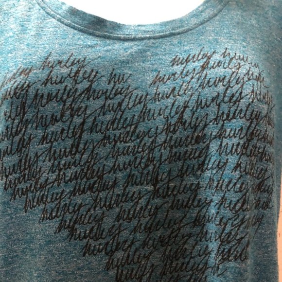 Hurley Heart Teal T-shirt - Picture 2 of 3